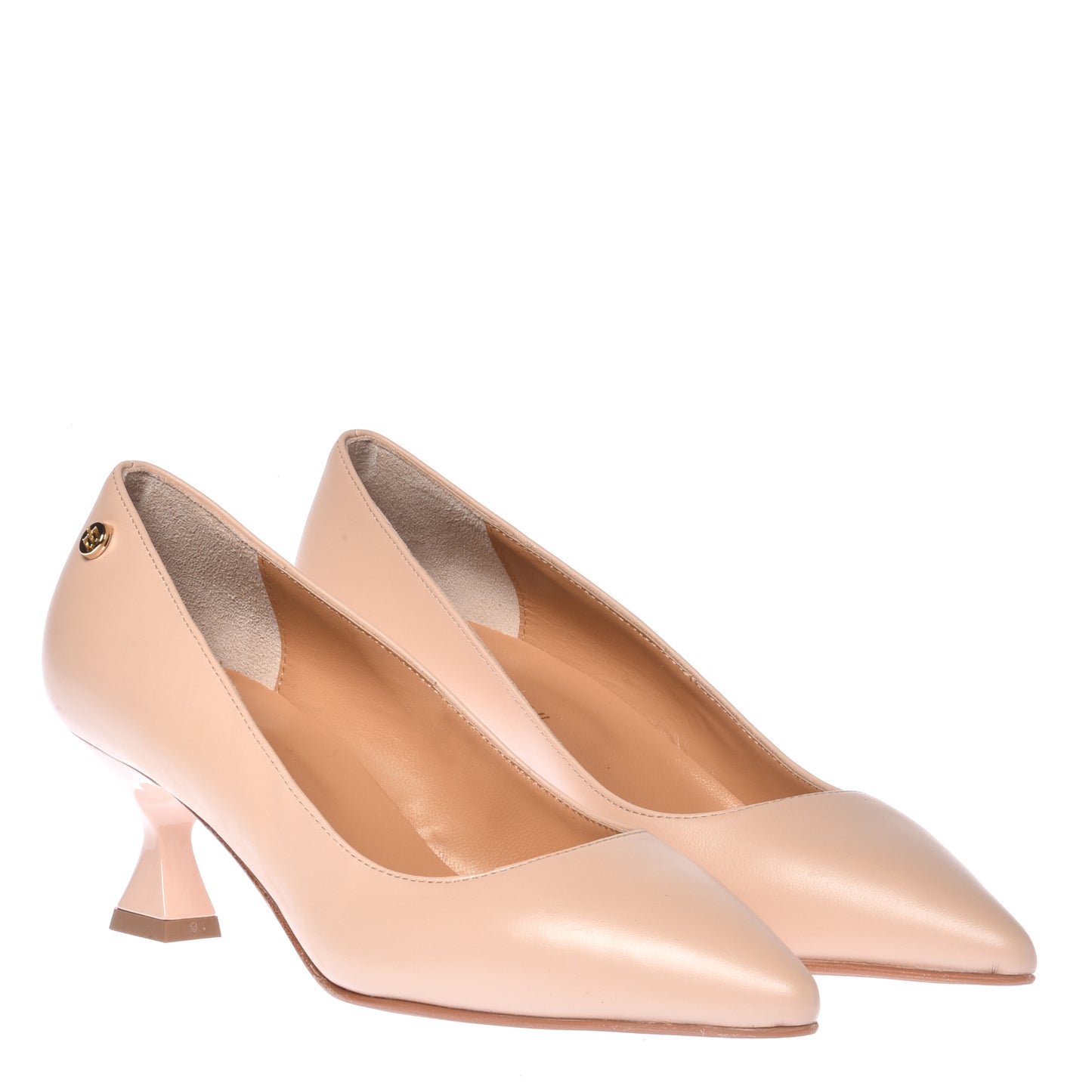 Décolleté in nappa color carne