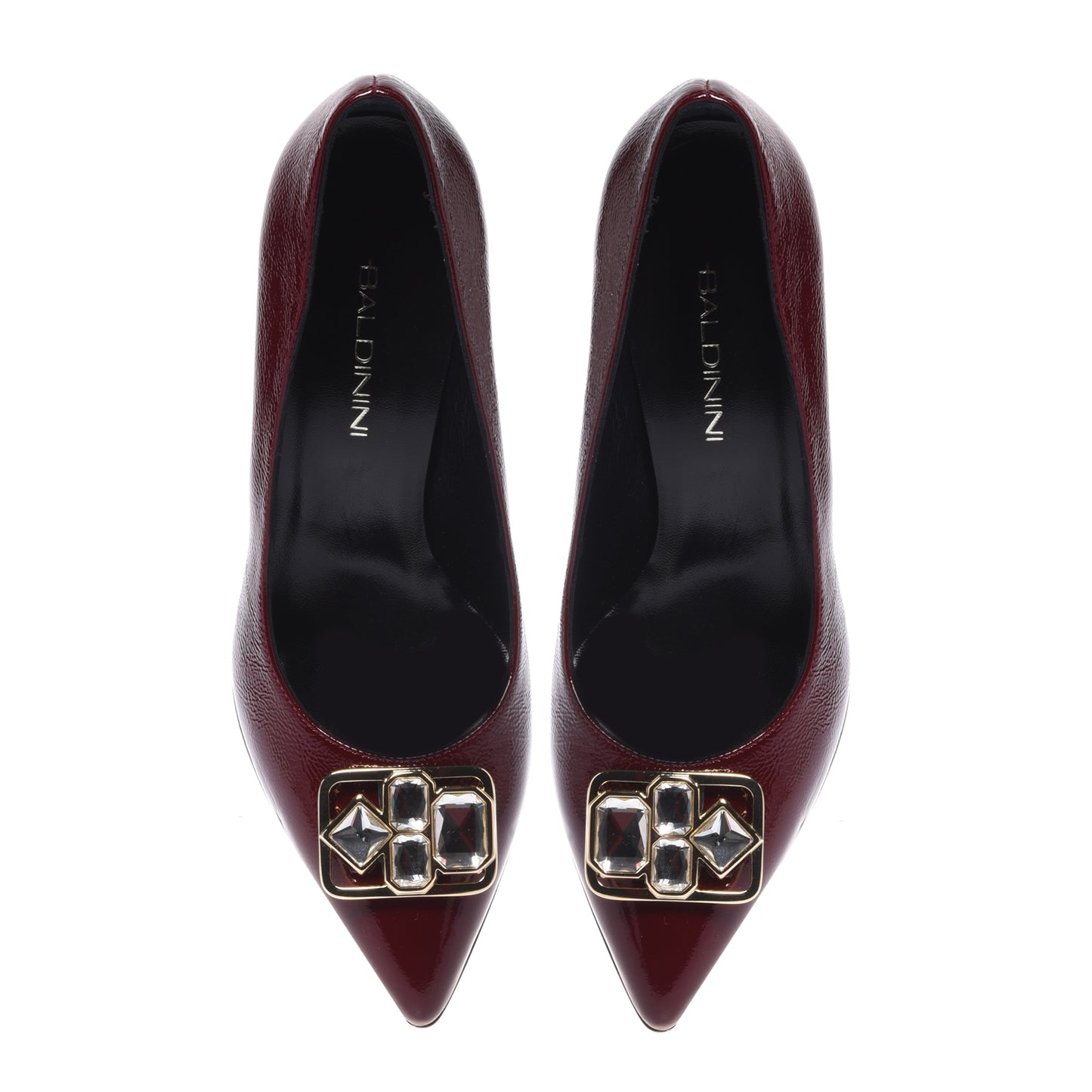 Escarpins bordeaux en naplak