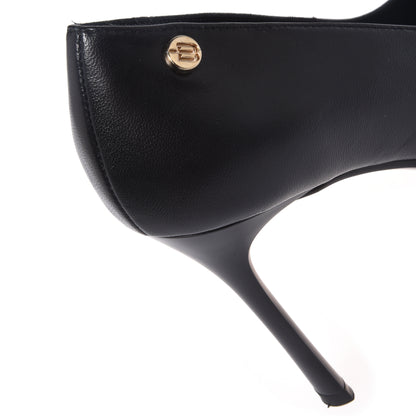 Décolleté in nappa nera