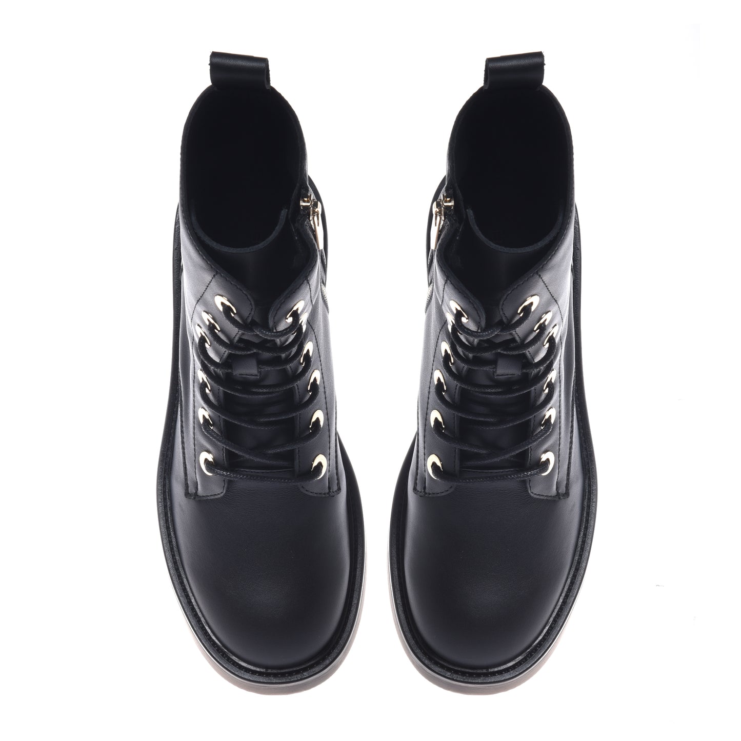 Botte en cuir noir