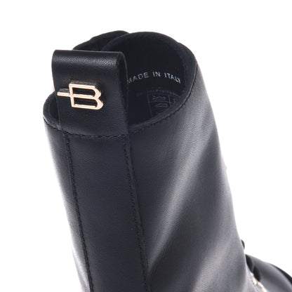 Botte en cuir noir