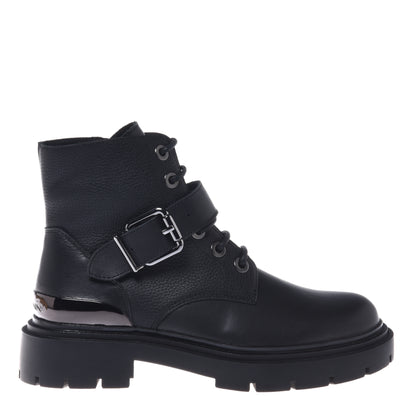 Black leather boot