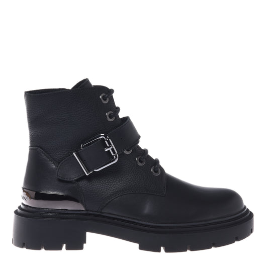 Black leather boot