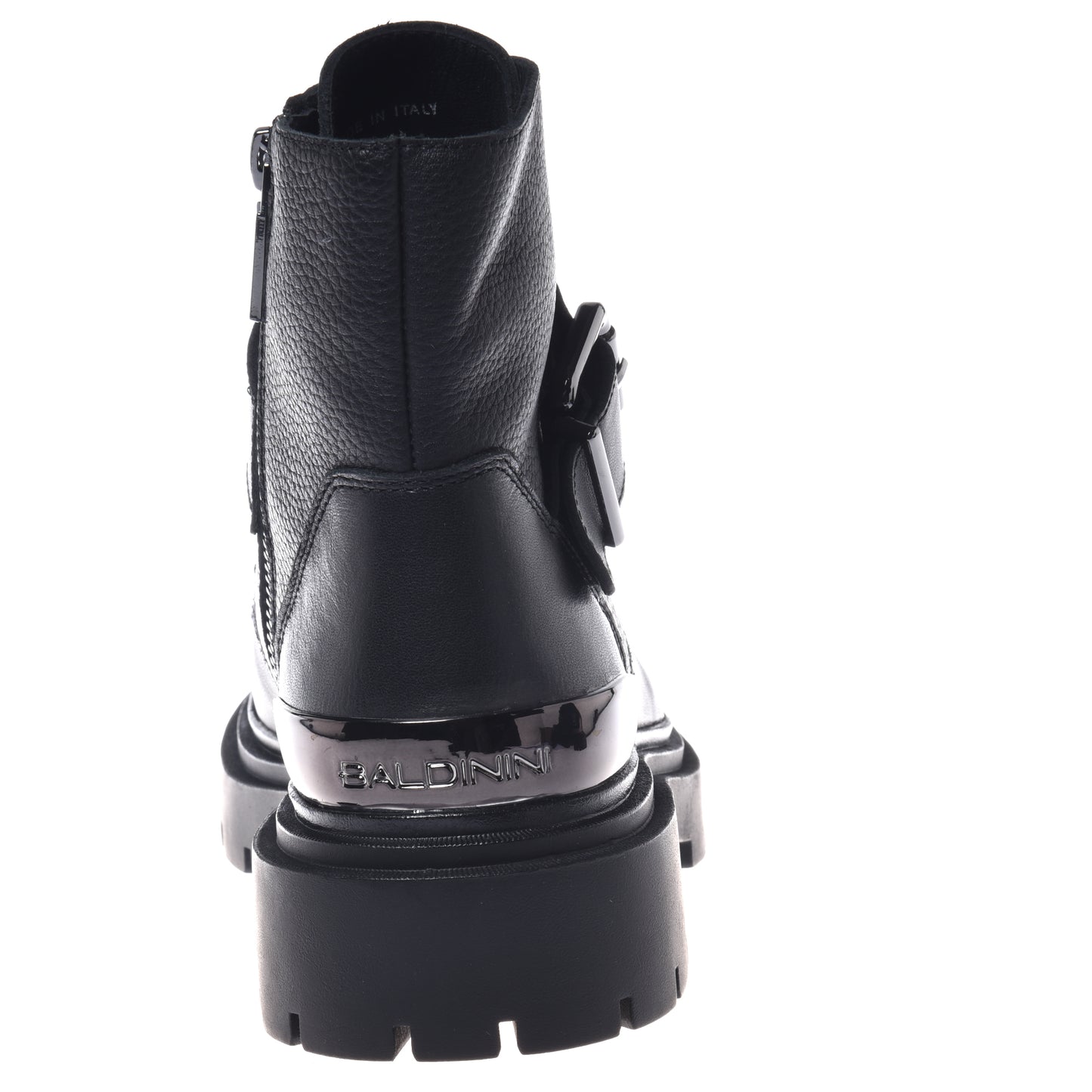 Black leather boot