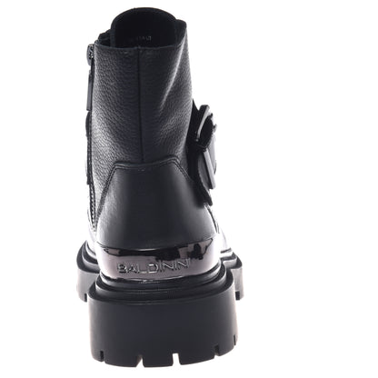 Black leather boot
