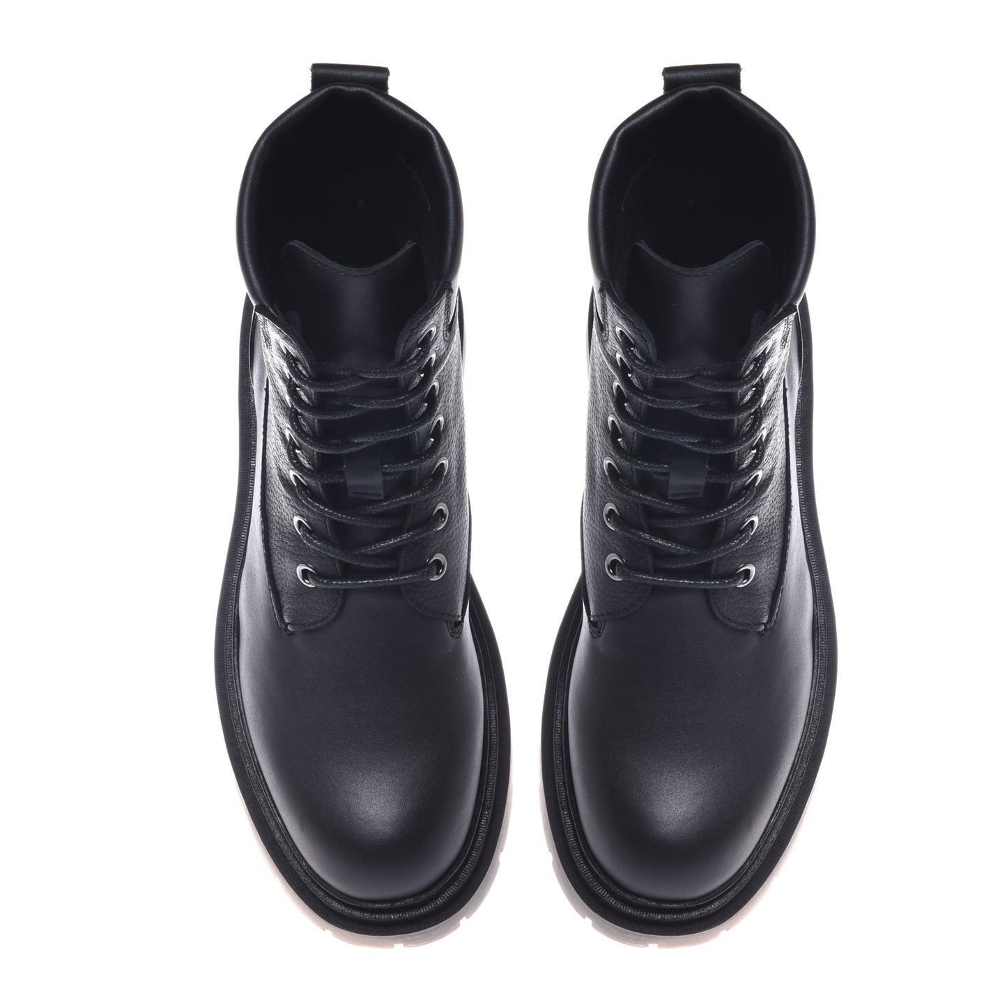 Botte en cuir noir