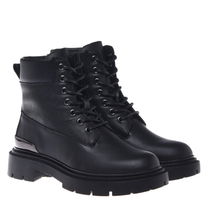 Botte en cuir noir