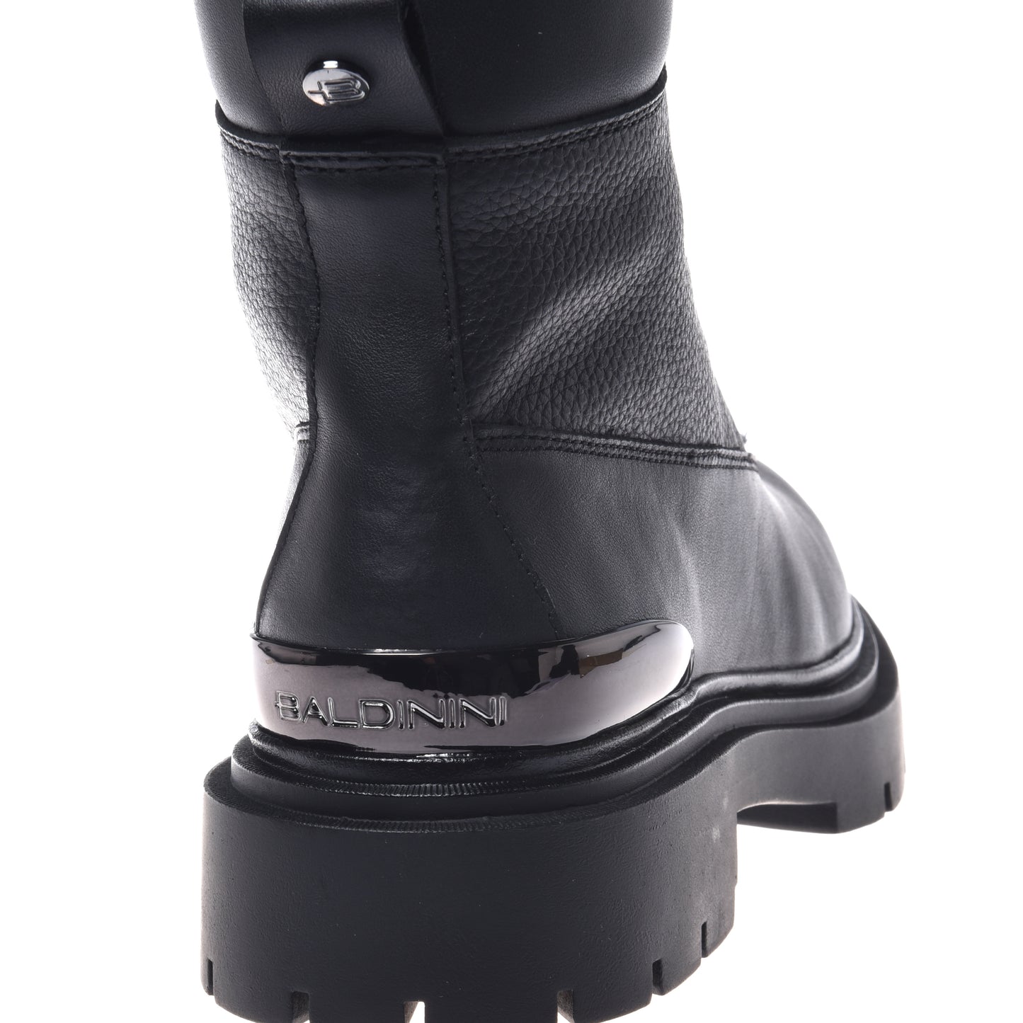 Botte en cuir noir