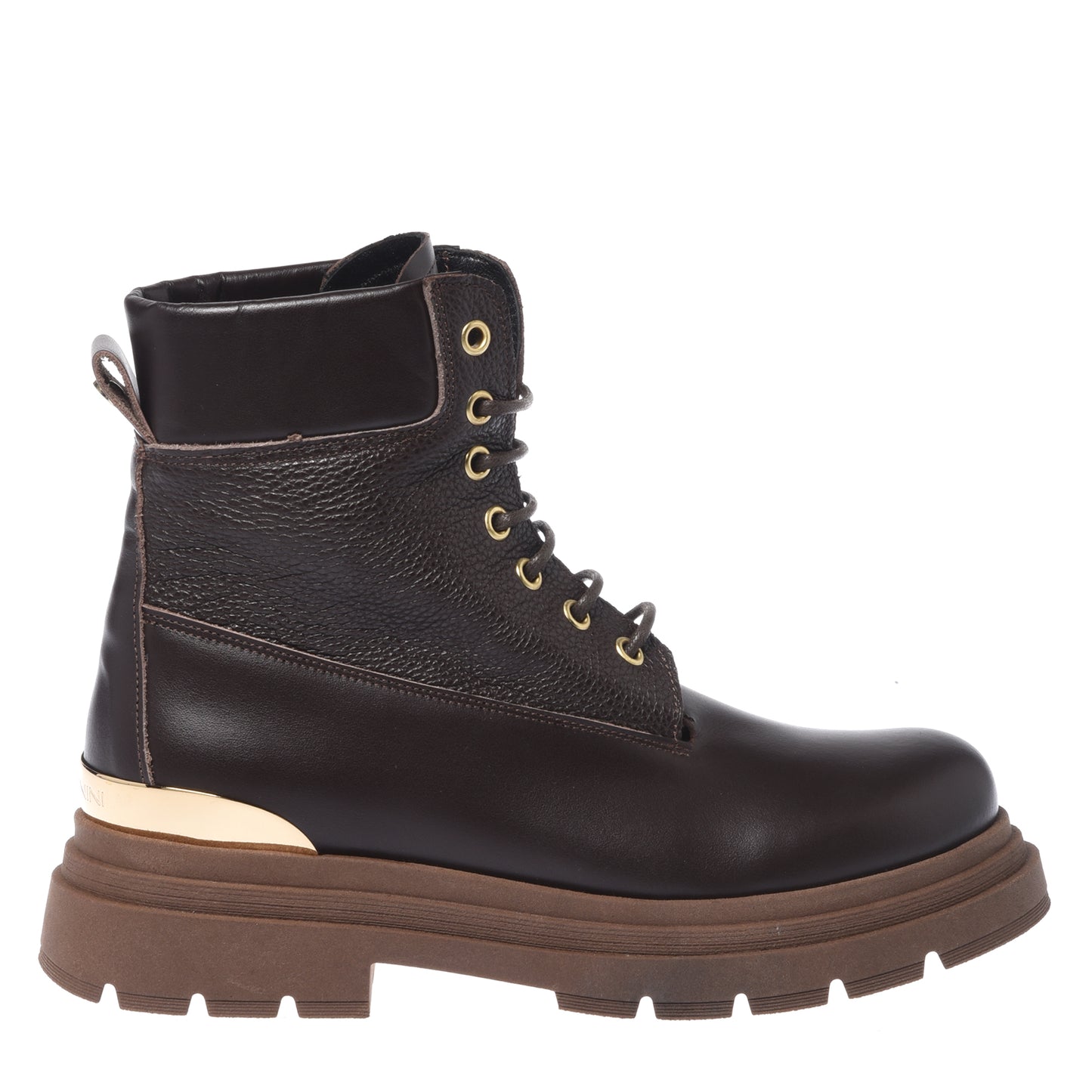 Dark brown leather rangers