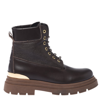 Dark brown leather rangers