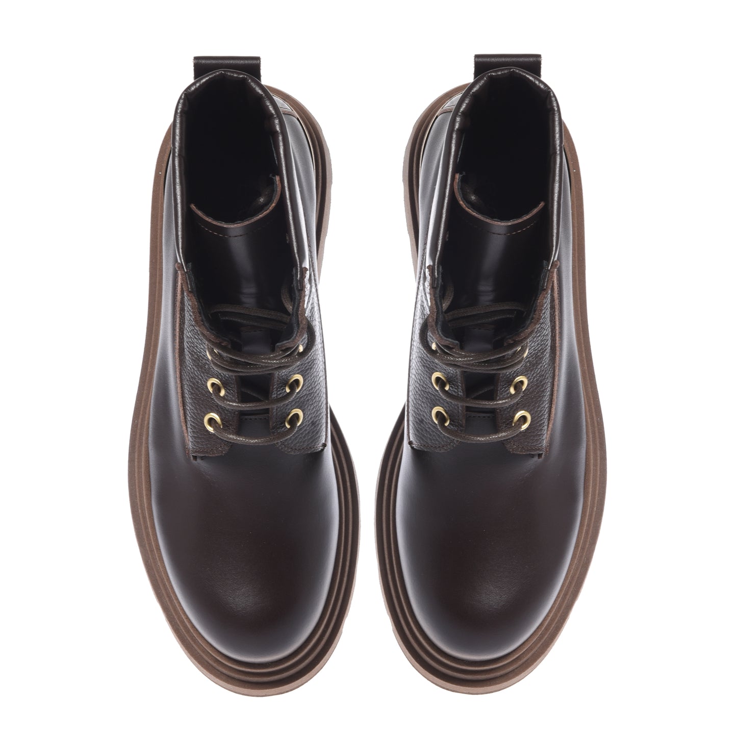 Dark brown leather rangers