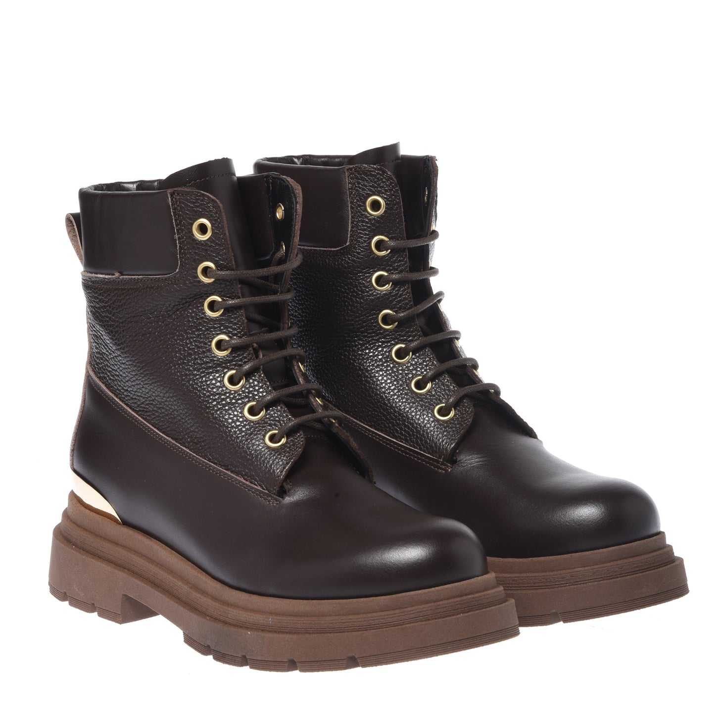 Dark brown leather rangers