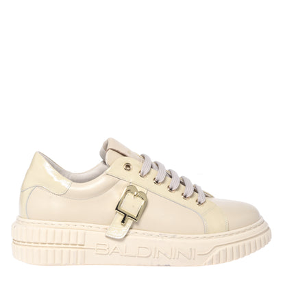 Vanilla sneakers in calfskin and naplak