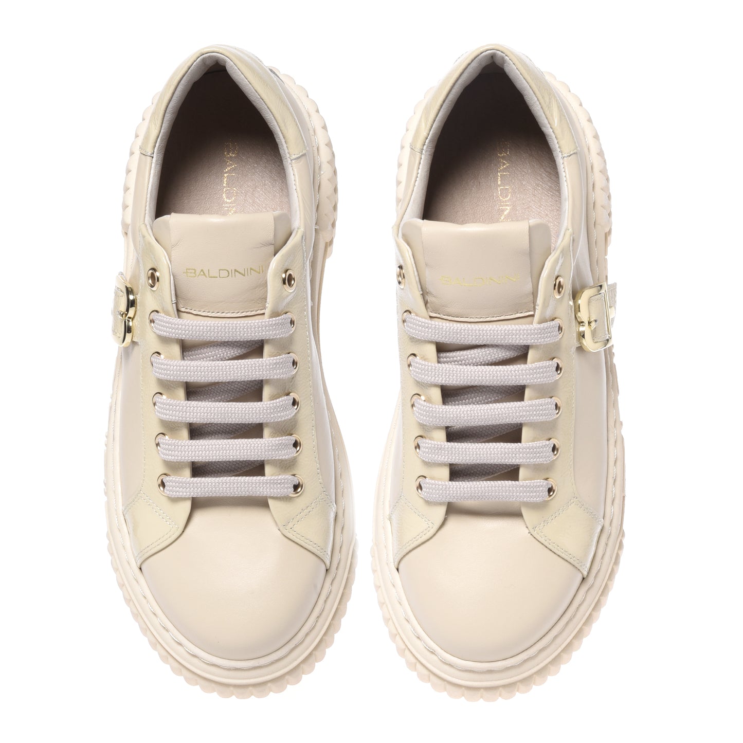 Vanilla sneakers in calfskin and naplak