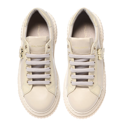 Vanilla sneakers in calfskin and naplak