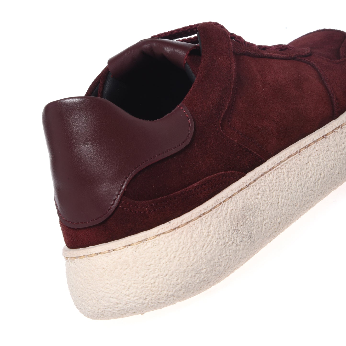 Sneakers bordeaux en daim