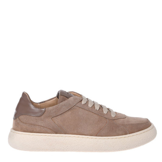 Beige suede sneakers