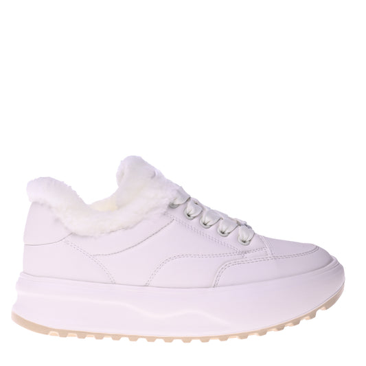 Sneaker in pelle bianca