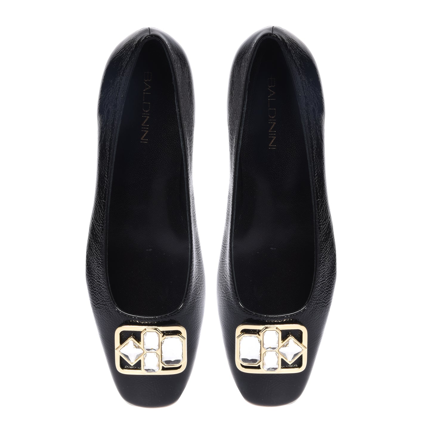 Black naplak ballerinas