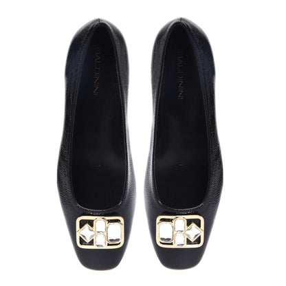 Black naplak ballerinas