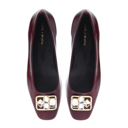 Ballerine in naplak bordeaux