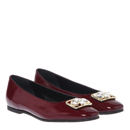 Ballerine in naplak bordeaux