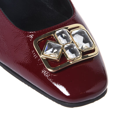 Ballerine in naplak bordeaux