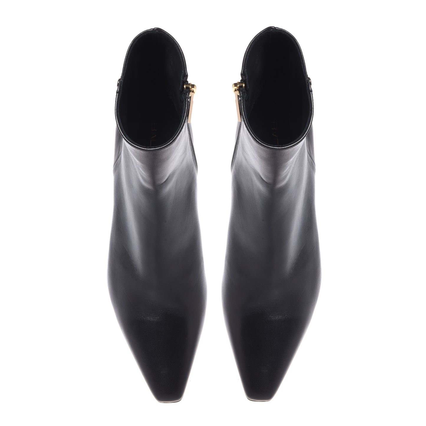 Black nappa ankle boots