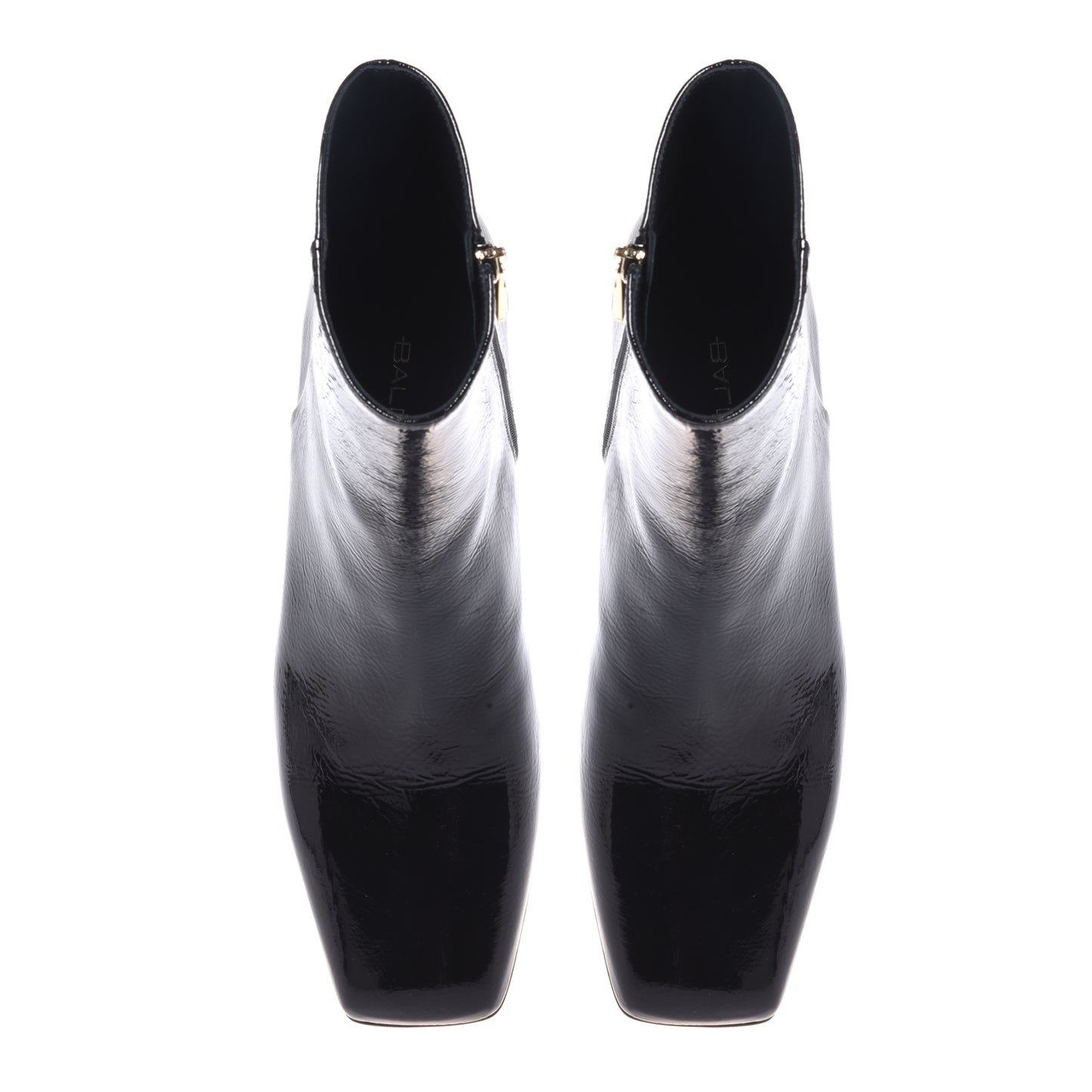 Black naplak ankle boots