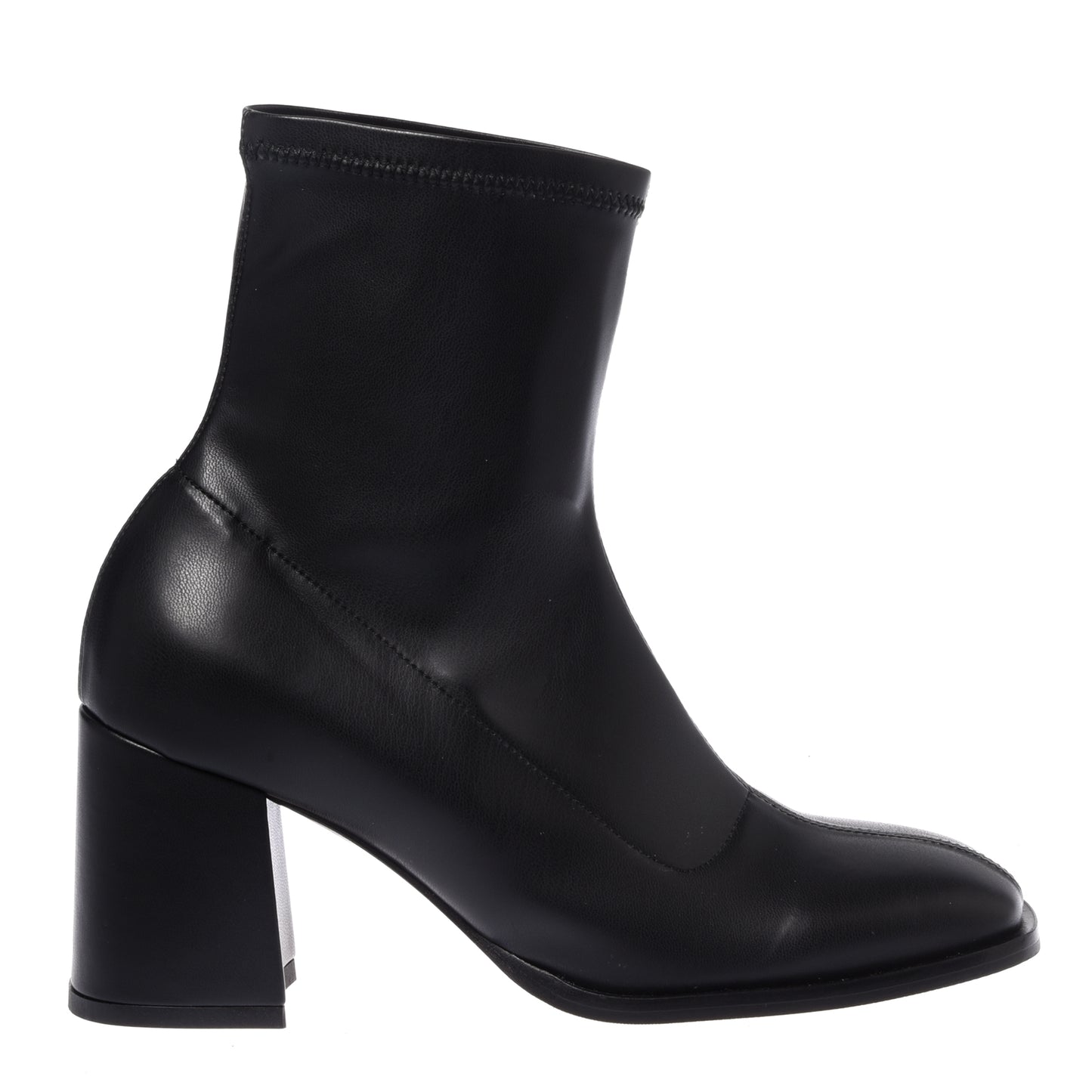 Stivaletti neri in nappa conciata al vegetale