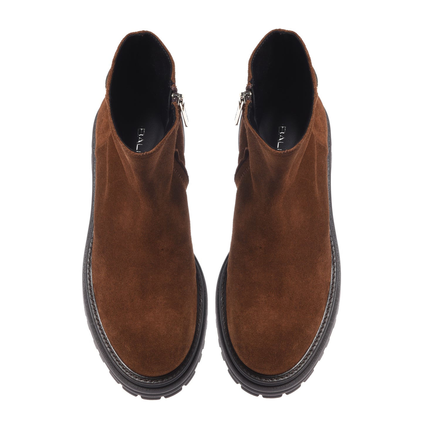 Stivaletti in pelle scamosciata marrone