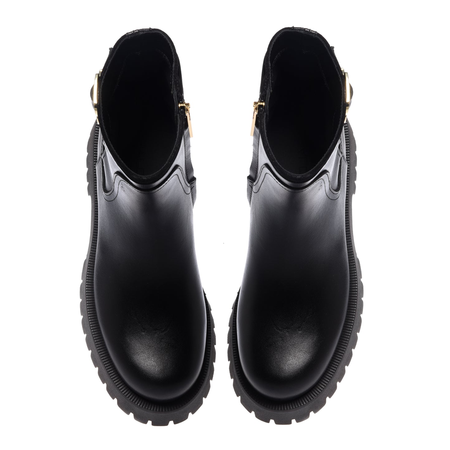 Stivaletti in pelle nera