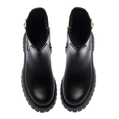 Stivaletti in pelle nera