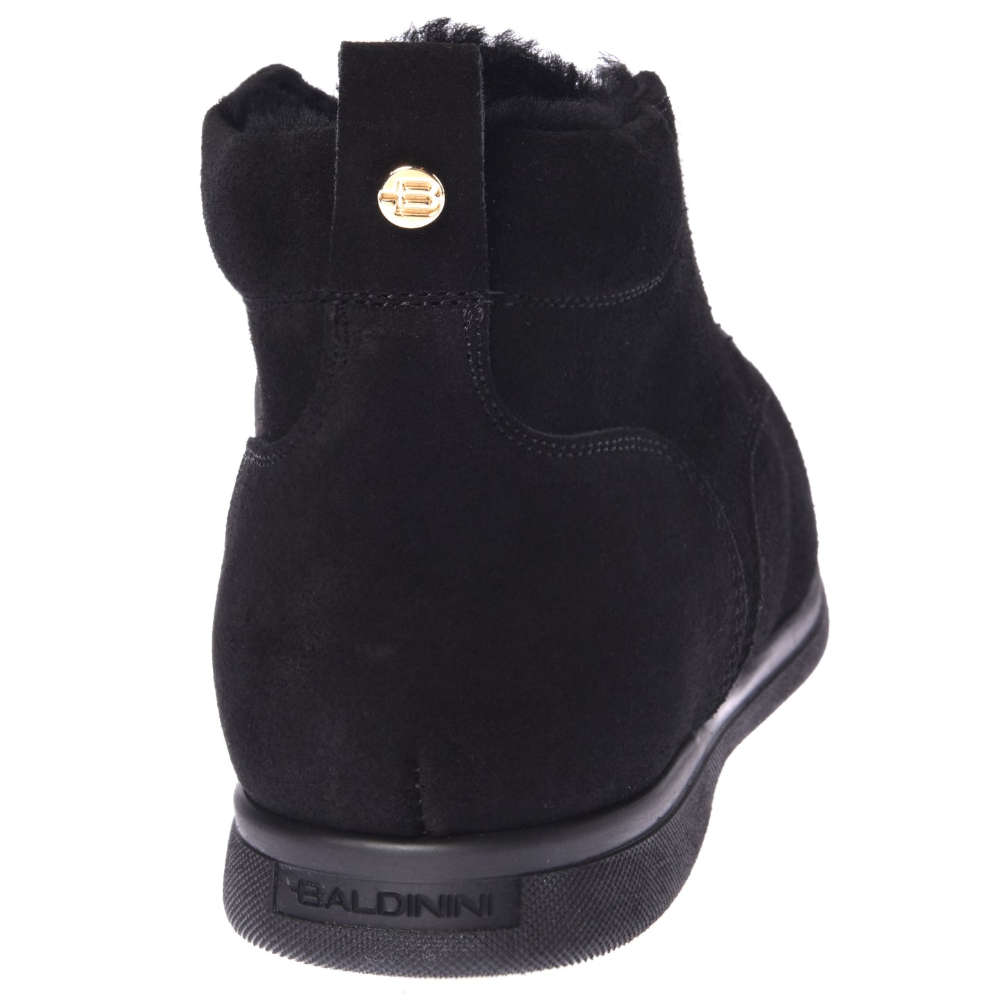 Stivaletti in pelle scamosciata nera