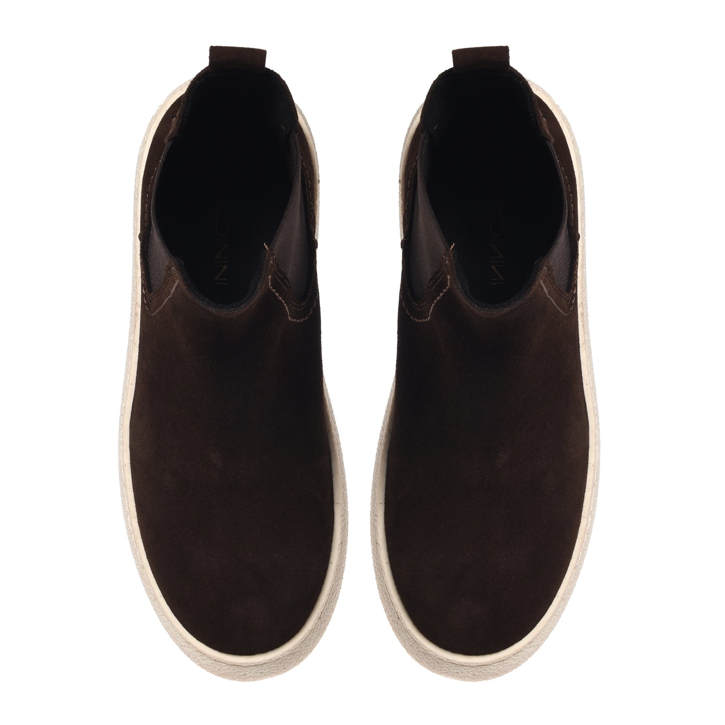 Stivaletti in pelle scamosciata marrone scuro