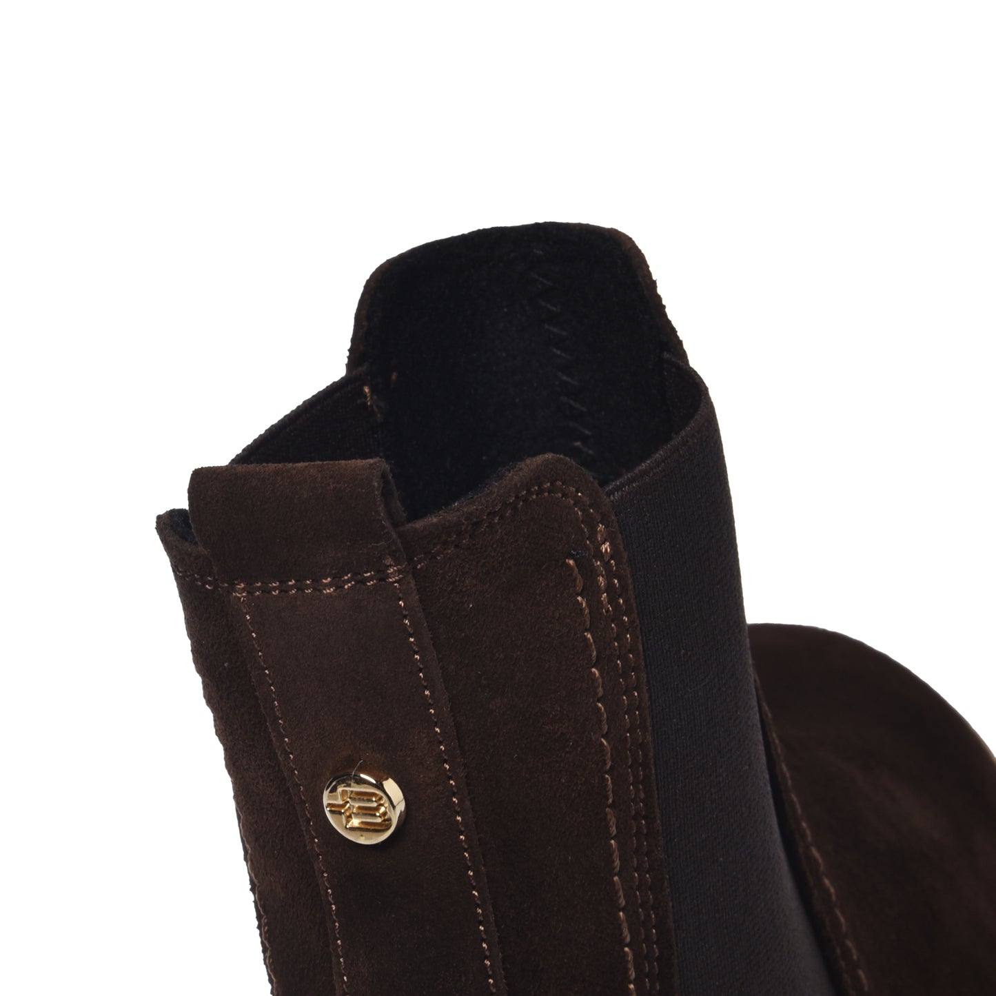 Stivaletti in pelle scamosciata marrone scuro