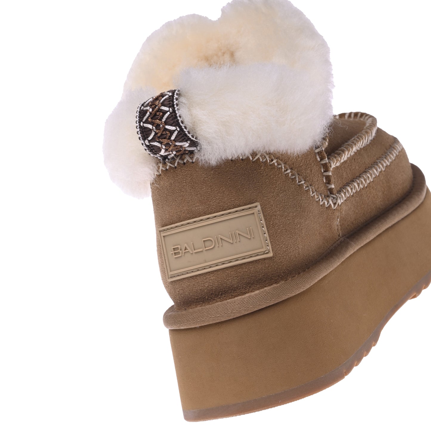 Bottines en daim brun