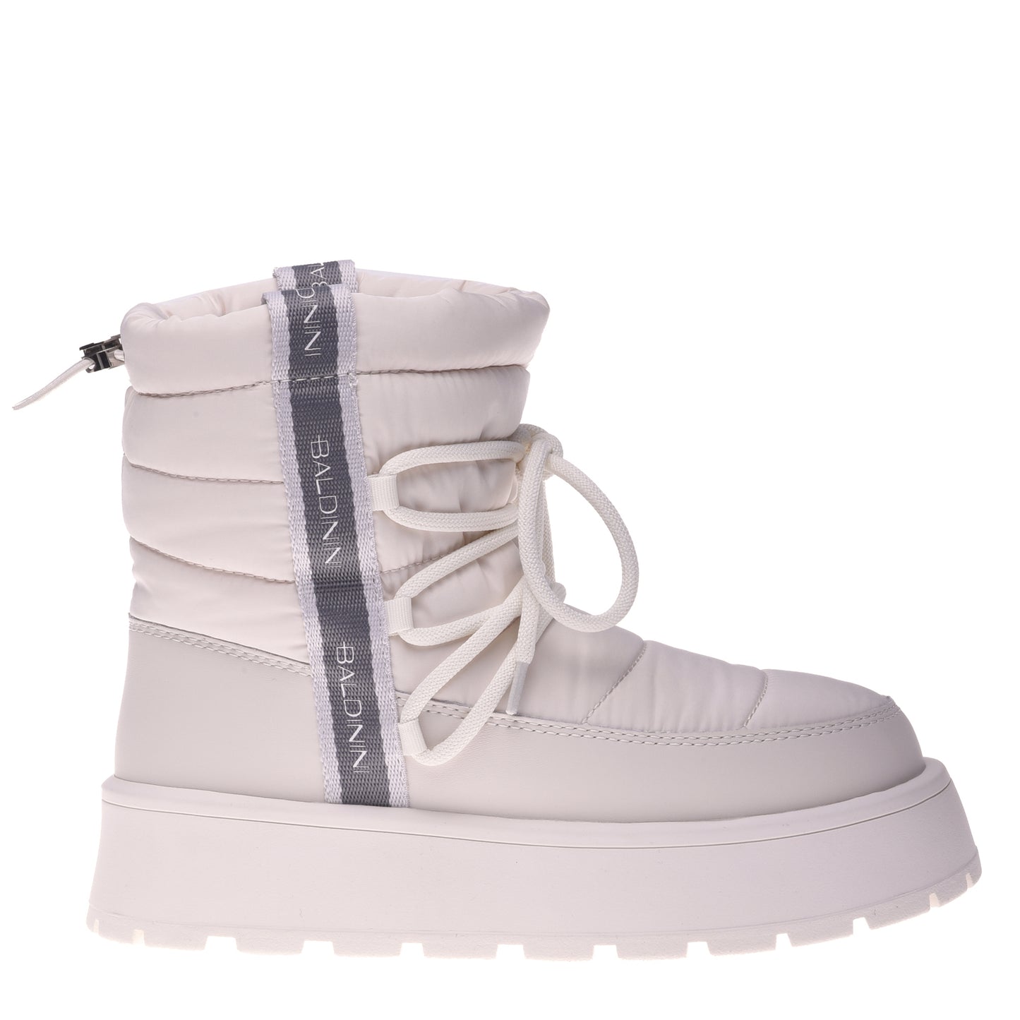 Stivaletto in pelle color carne e nylon