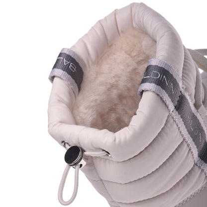 Stivaletto in pelle color carne e nylon