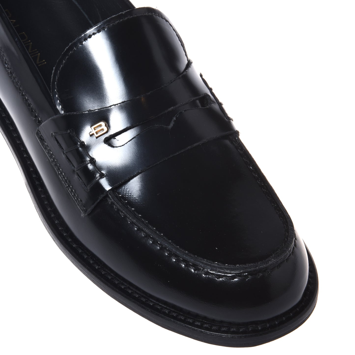 Mocassins en cuir brossé noir