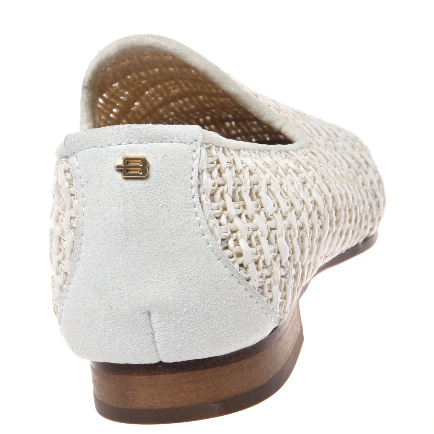 Off-white raffia loafer