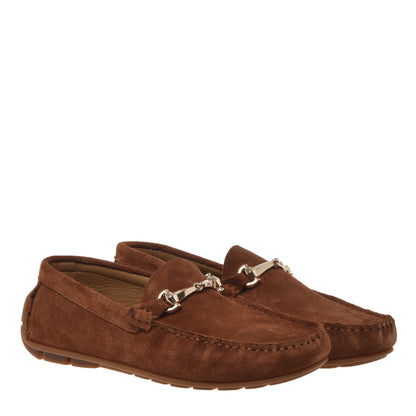 Suede leather moccasin