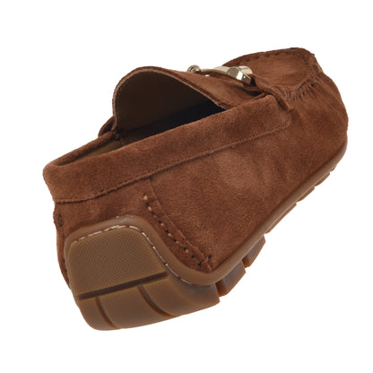 Suede leather moccasin