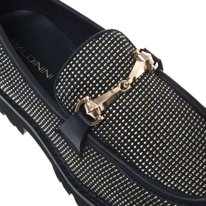 Mocassin en toile noire