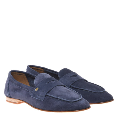 Blue Suede Loafer