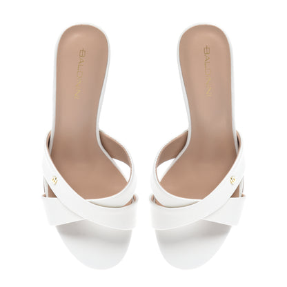Sabot in nappa bianca