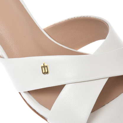 Sabot in nappa bianca