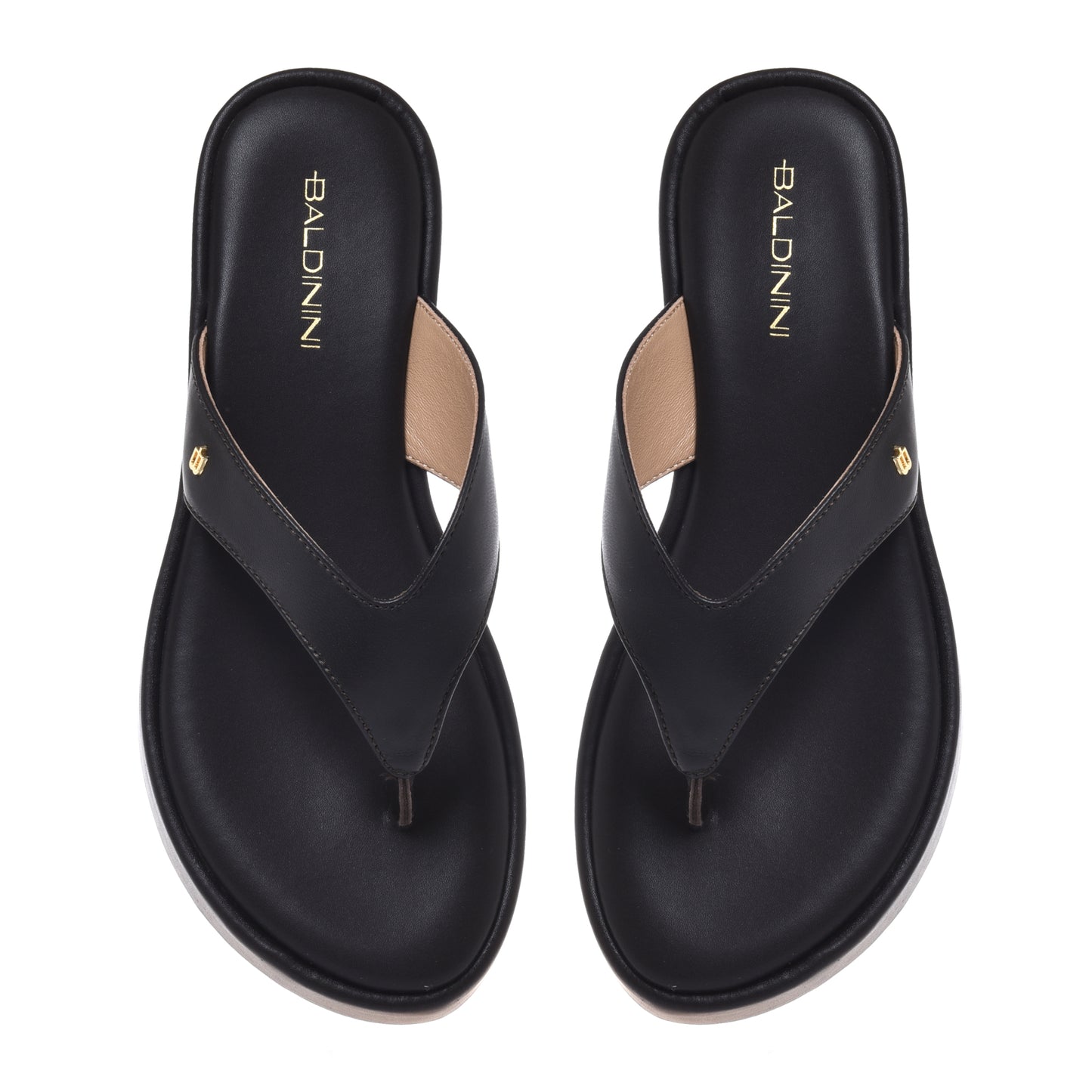 Mule en cuir marron foncé