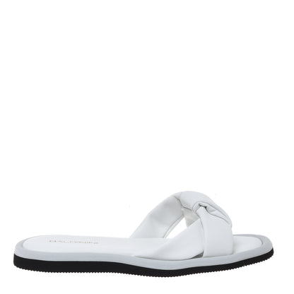 Mule en éco-nappa blanc