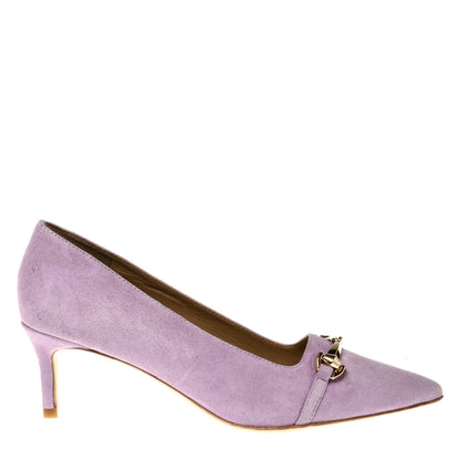 Lilac suede pump